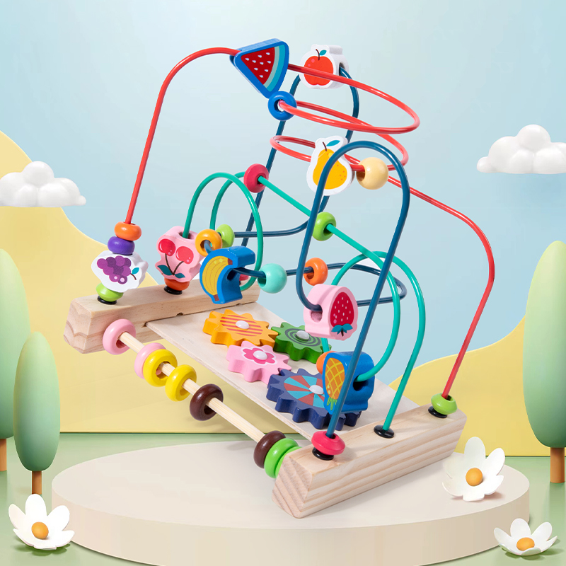 Kids Educational Box - Игрушки Монтессори, деревянные американские горки, лабиринт