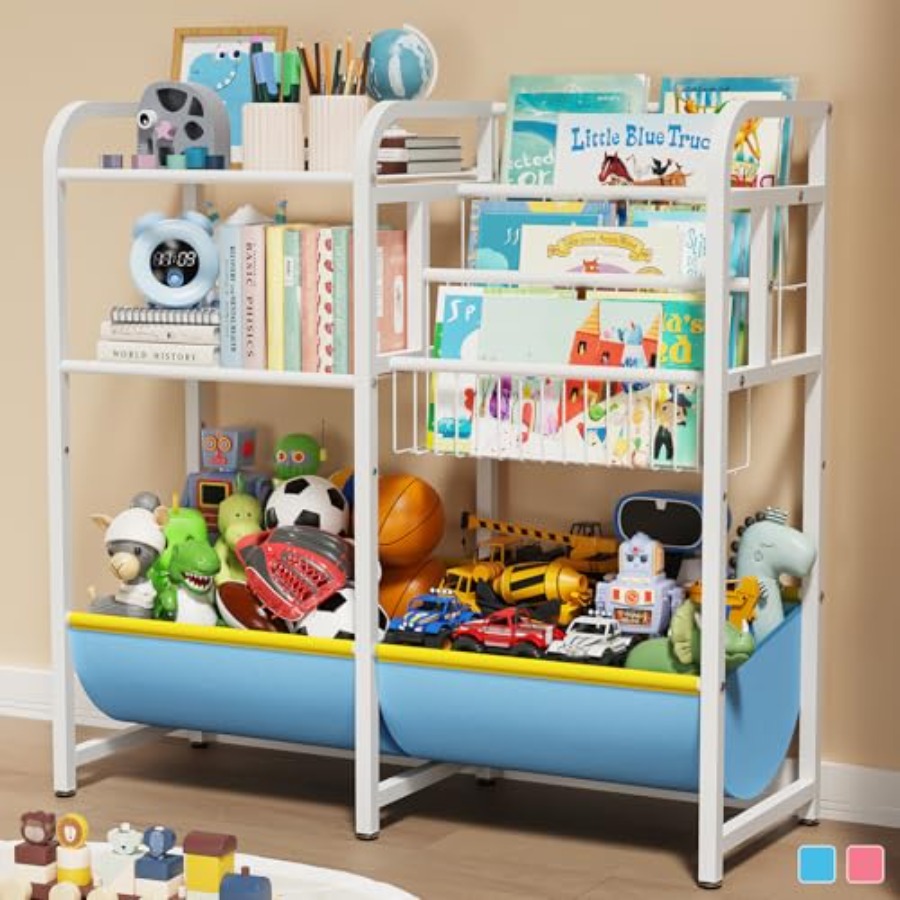 Montessori Shelf Toy - Многофункциональный стеллаж-органайзер 3-в-1 для книг и