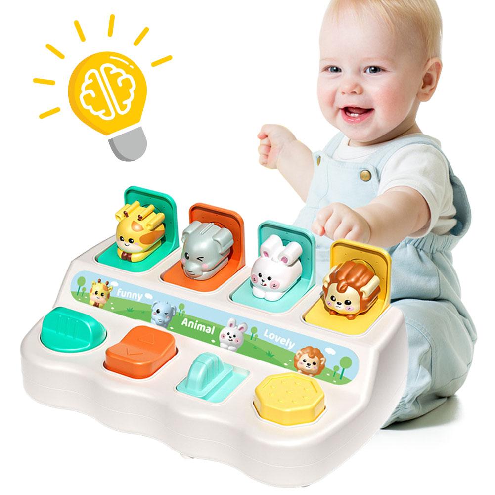 Kids Educational Box - Интерактивные игрушки-животные с выдвижными элементами для