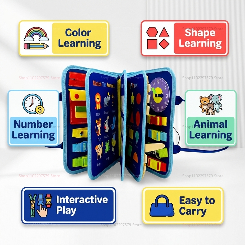 Монтессори-доска для развития  – обзор и цена Kids Educational Game 3