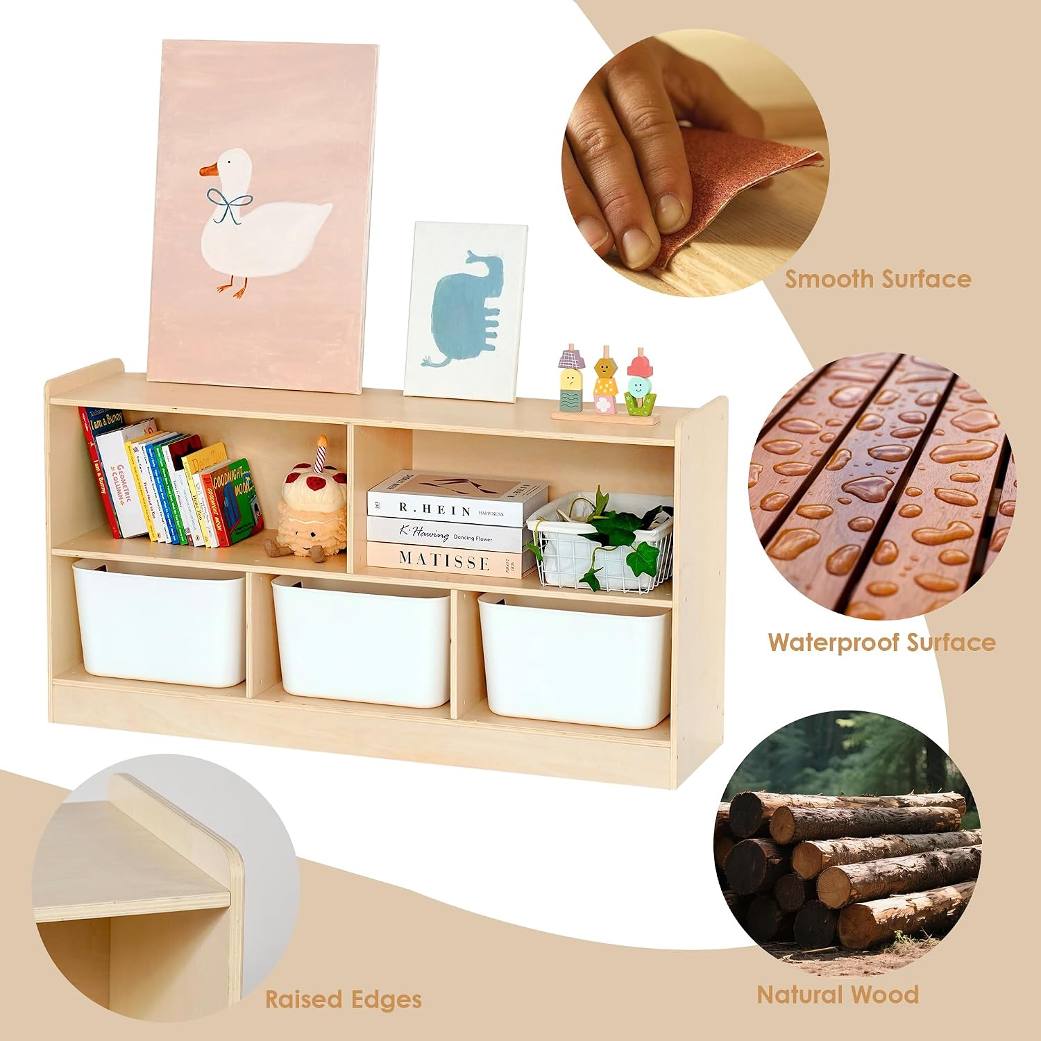 Монтессори-стеллаж для книг и  – обзор и цена Montessori Shelf Toy