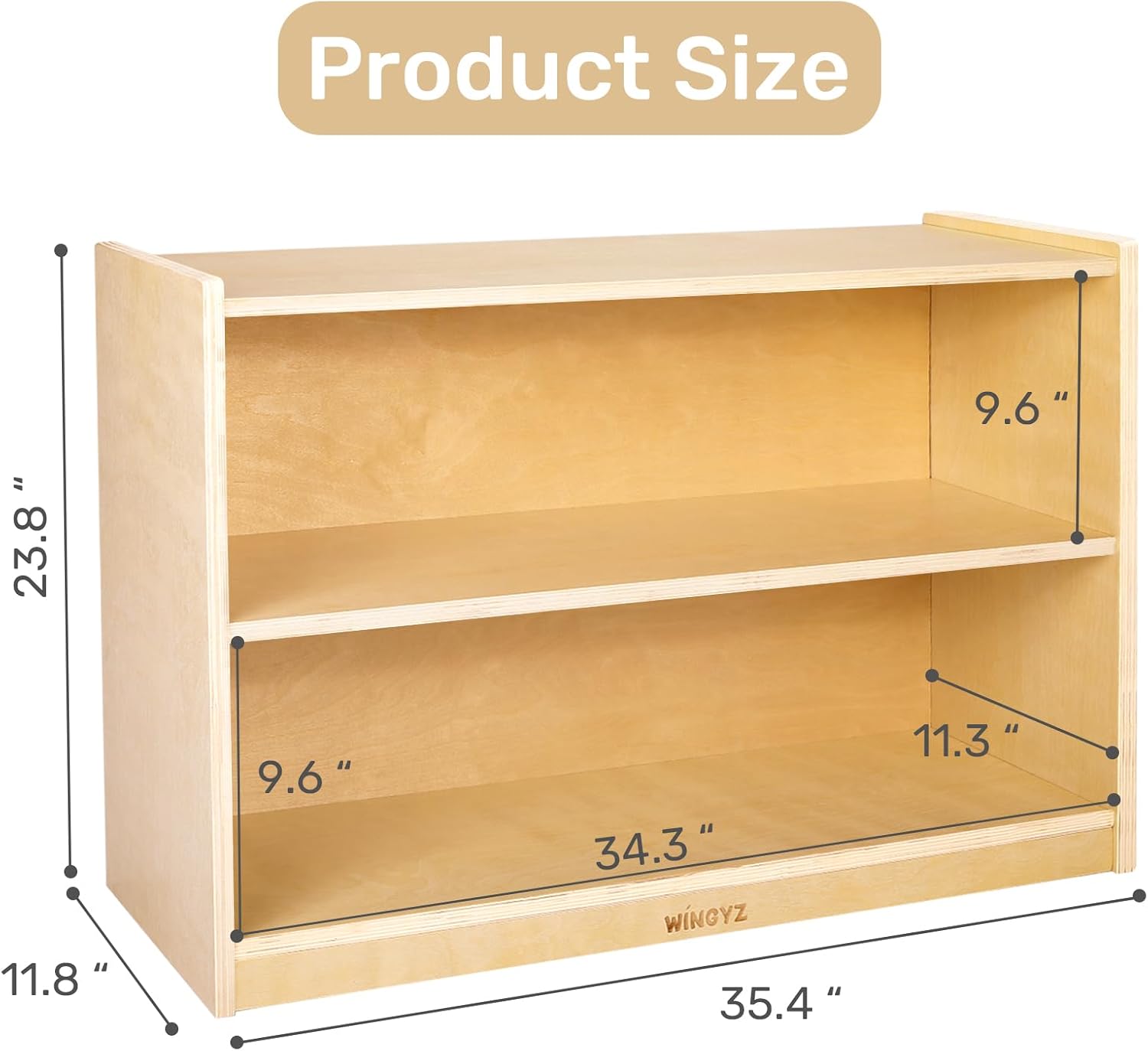 Деревянный шкаф для хранения,  – обзор и цена Montessori Shelf Toy