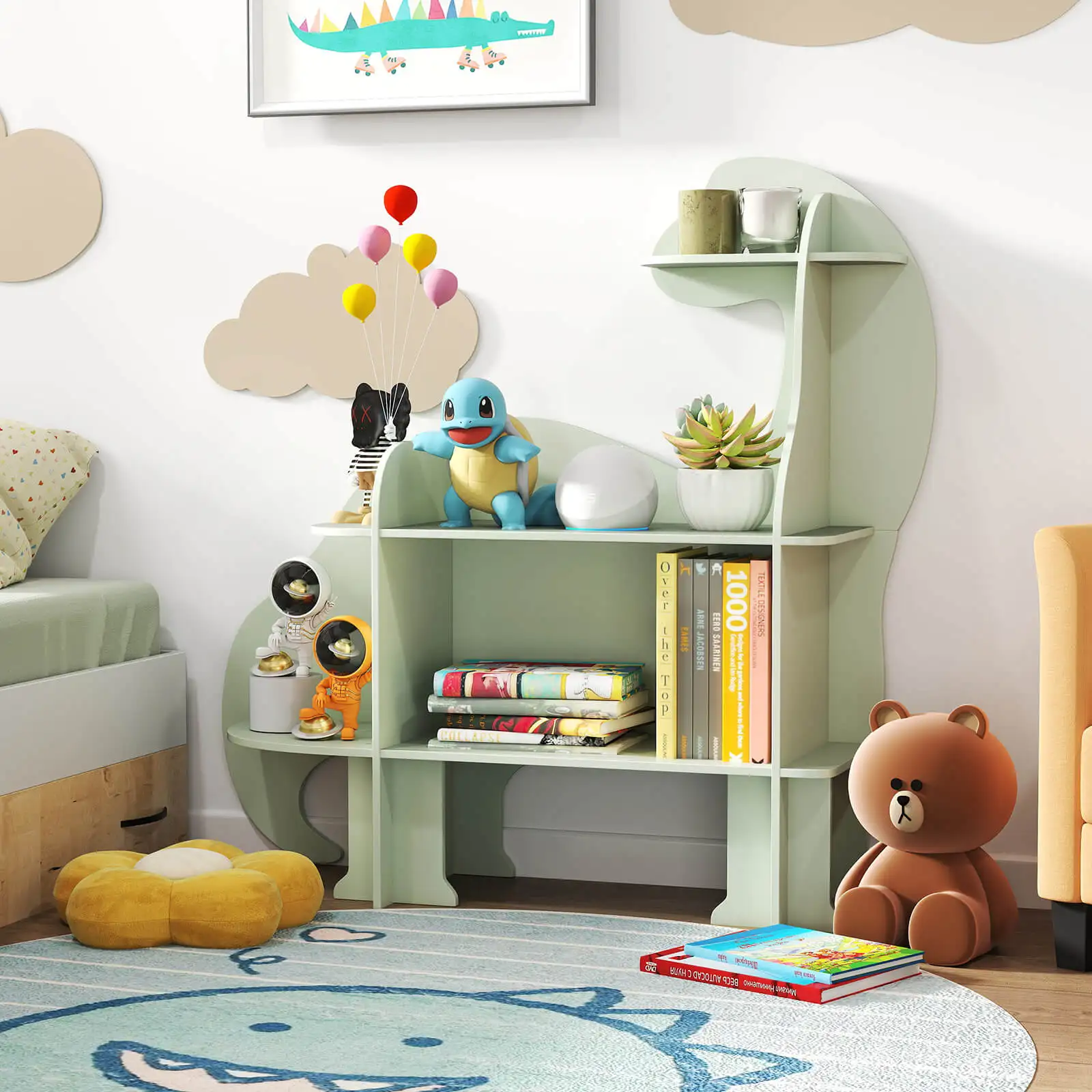 Горячее предложение, детская к – обзор и цена Montessori Shelf Toy
