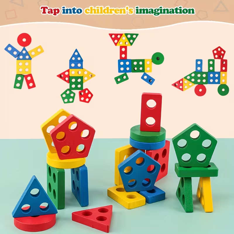 Деревянные игры Монтессори, де – обзор и цена Kids Educational Game 3