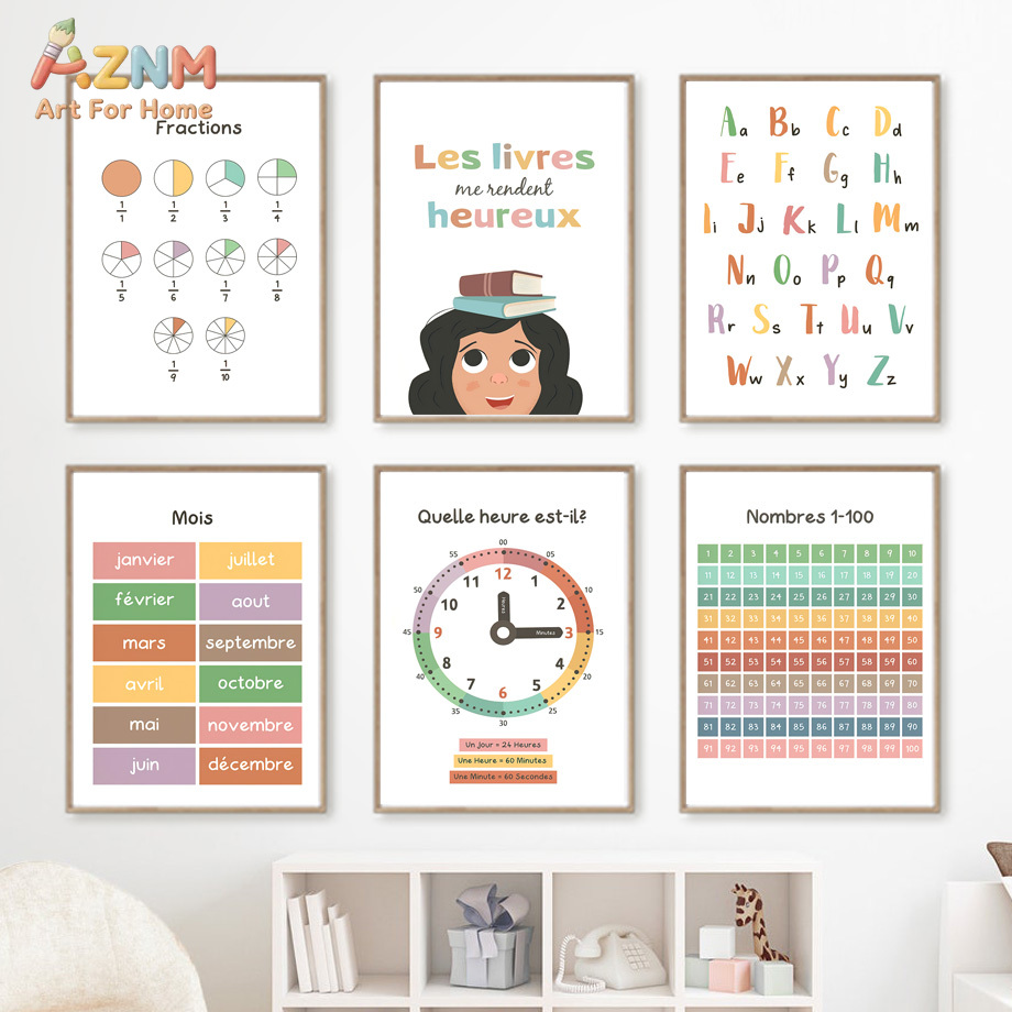 AZNM Французская детская образ – обзор и цена Kids Education Alphabet Numbers