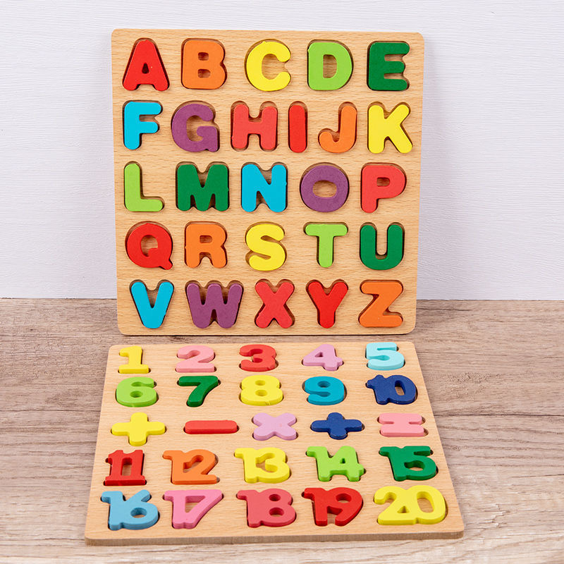 Деревянная доска-головоломка с – обзор и цена Kids Education Alphabet Numbers