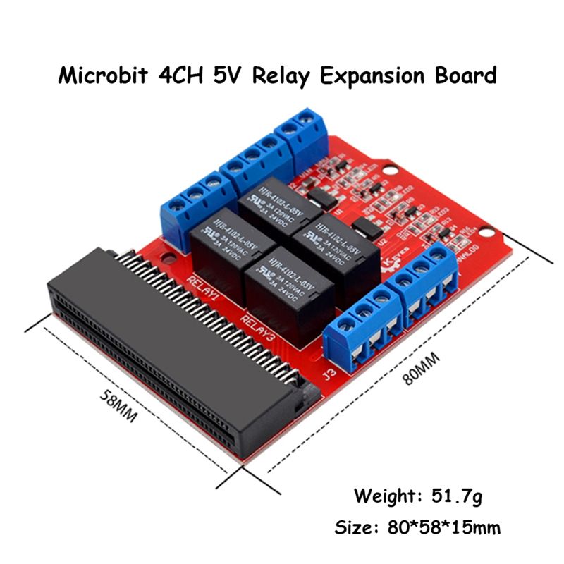 Модуль реле A64I Microbit на 4 – обзор и цена Kids Education Program
