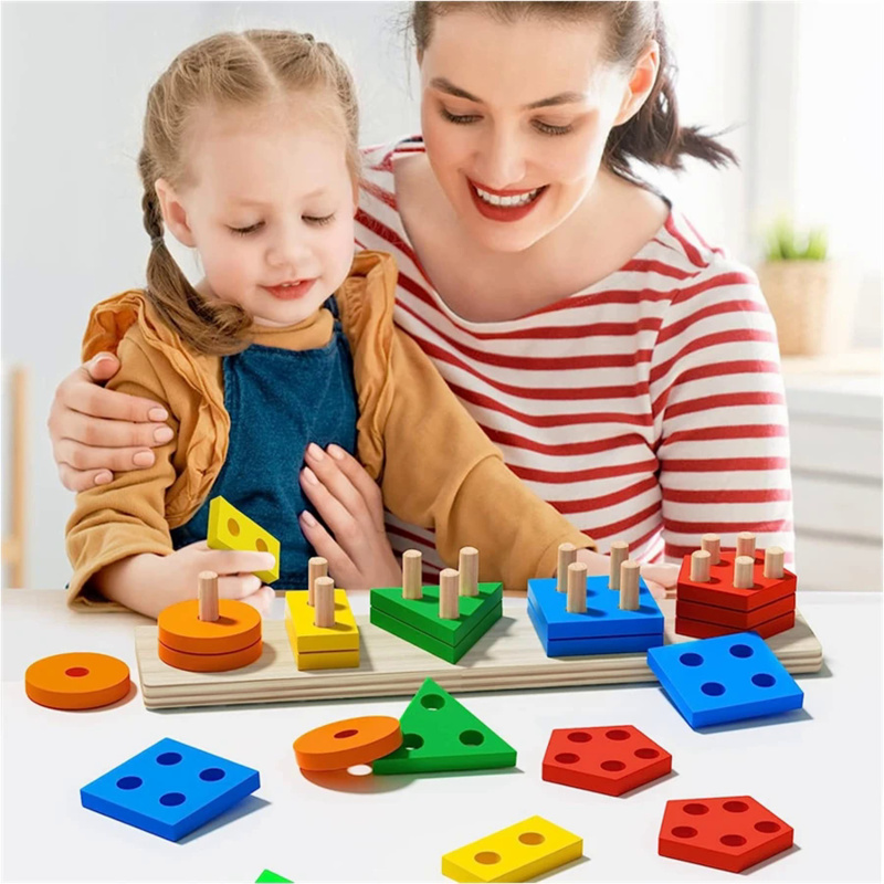 Деревянные игрушки Монтессори, – обзор и цена Kids Educational Box