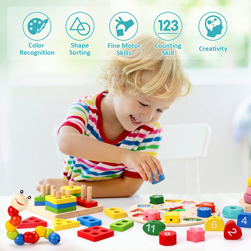 Деревянные игрушки Монтессори  – обзор и цена Kids Educational Box